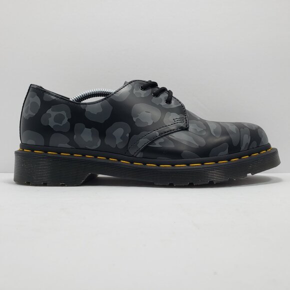 Dr. Martens 1461 Skull Leopard Print Oxford Black 27686 Men's Size 7 / Women's 8 - Picture 7 of 12